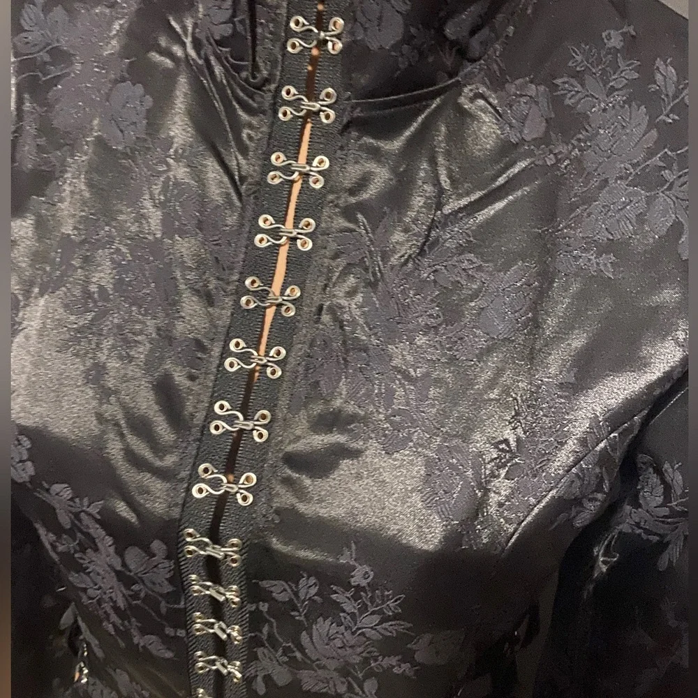 Coquette black Brocade jacket Medium NWT - Picture 4 of 14